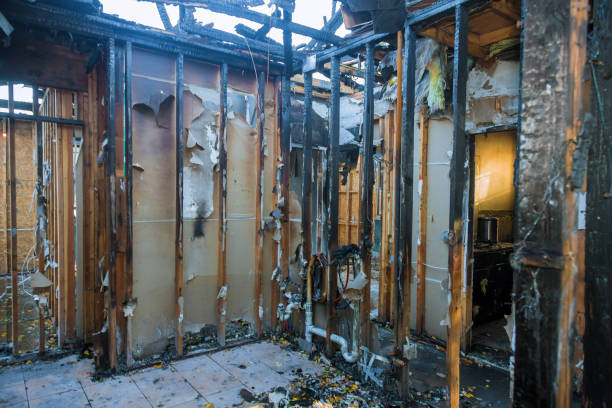 Professional Fire Damage Removal technician working in Bellaire, OH